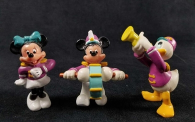 Vintage Disney Marching Band Figurines Lot of 3