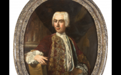 Carlo Amalfi ( 1752 - 1779 ) , (attr.) Portrait of a gentleman oil on canvas, oval 93.5x74 cm. framed (defects) Literature Per confronti si veda: N. Spinosa,...