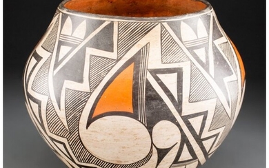 70061: An Acoma Polychrome Jar c. 1960 clay, paint P