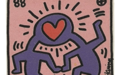 UNTITLED (HEART HEADS), Keith Haring