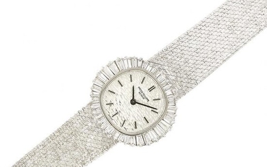White Gold and Diamond Wristwatch, Patek Philippe, Ref. 3593/1