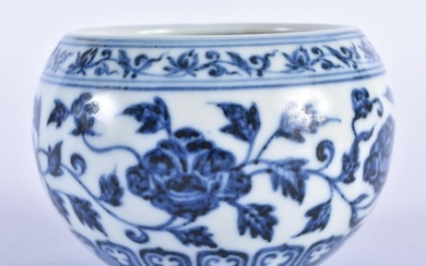 A CHINESE BLUE AND WHITE Ming STYLE PORCELAIN CENSER probabl...