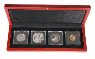 A CHRISTOPHER COLUMBUS FOUR COIN SET, comprising 1892-3