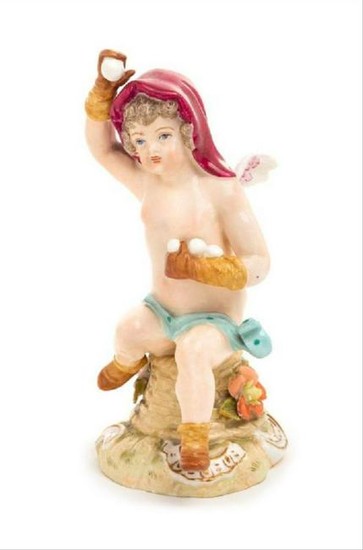 A Carl Thieme Porcelain Figure Height 5 1/2 Inches