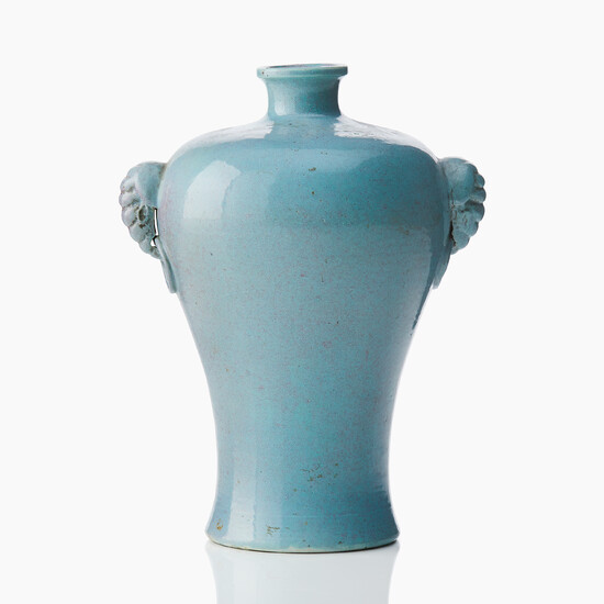 A Chinese Robin’s Egg- Glazed Vase, Meiping