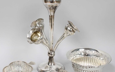 A Collection of Assorted Silver, comprising a sugar-bowl, the lower...