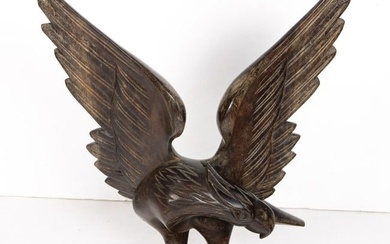 A Continental carved wood eagle, 14