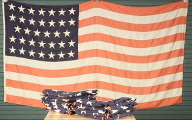 A Dozen 34 Star US Flags