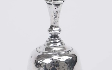 A Dutch silver table bell, The Hague