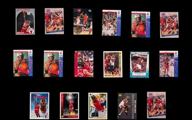 A Group of 54 1990s Michael Jordan Basketball and