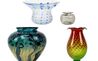 A Jonathan Harris Ironbridge studio glass bowl, Monsoon