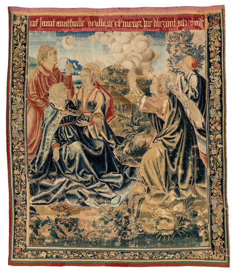 A LATE GOTHIC FLEMISH TAPESTRY, BRUGES, EARLY 16TH CENTURY