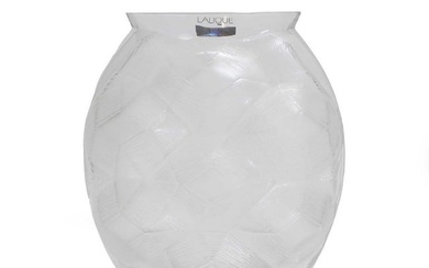 A Lalique 'Tortue' glass vase