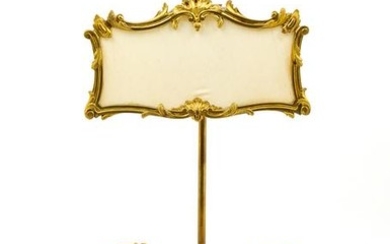 A Louis XV Style Gilt Bronze Candelabrum with Screen
