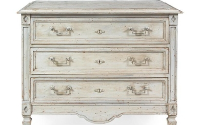 A Louis XVI Style Painted Chest of Drawers