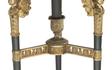 A Louis XVI-style Gilt Tripod Table