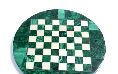 A Malachite circular chessboard