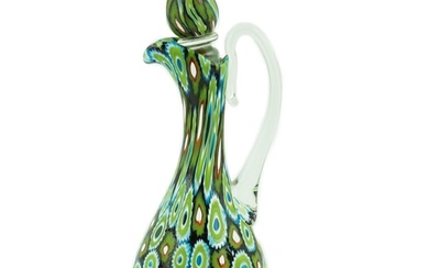 ** ** A Murano glass Murrine carafe and stopper, unsigned, 2...