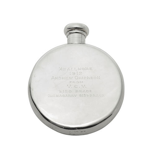 A Presentation Silver Spirit Flask, By Asprey & Co. Ltd., London Silver Hallmarks For 1912