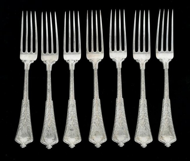 A Set of Tiffany and Co. Sterling Forks