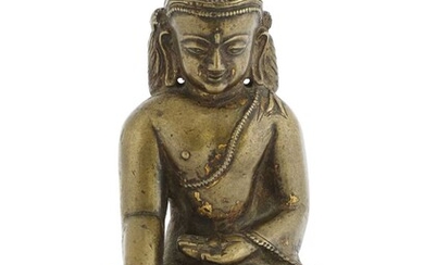 A Tibetan bronze Shakyamuni Buddha