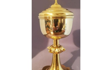 A Very Large Sterling Cup Gothic Ciborium