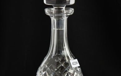 A WATERFORD CRYSTAL DECANTER, ETCHED FACTORY MARK, 33 CM HIGH, LEONARD JOEL LOCAL DELIVERY SIZE: SMALL