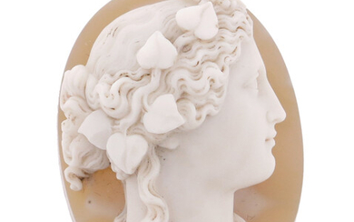 A carved hardstone cameo