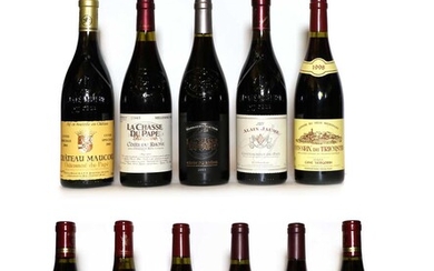 A collection of Rhone wines (11)