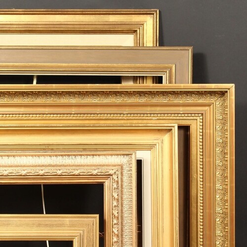 A collection of six frames, the largest rebate size - 24" x ...