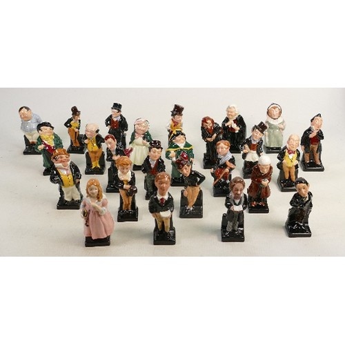 A full set of Royal Doulton Dickens figures: Sairey Gamp, Sa...