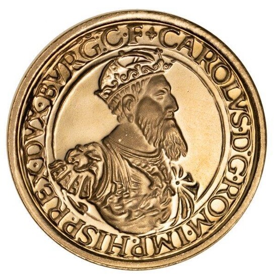 A gold commemorative 50 ECU coin, 1987, Royal Mint Belgium This 50 ECU gold coin from was produced to commemorate the 30th anniversary of the treaty of Rome.