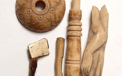 A group of Roman bone objects, Egypt