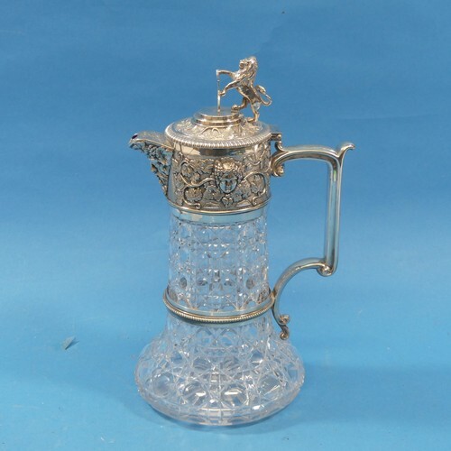 A late Victorian Elkington & Co. silver plate mounted Cl...