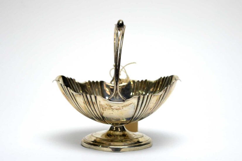 A late Victorian silver basket