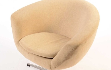 A mid 20th Century moulded foam swivel armchair.