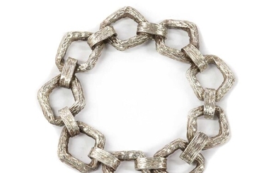 A sterling silver bracelet, by Clifford & Tull, c.1970