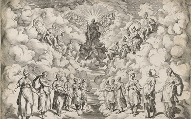 AGOSTINO CARRACCI Mercury and the Three Graces * Harmony of the Spheres. Mercur...