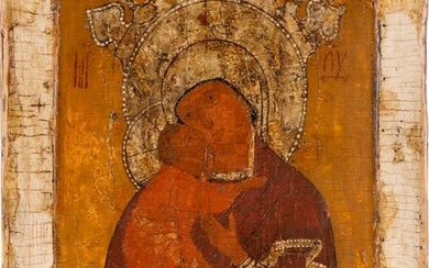 AN ICON SHOWING THE MOTHER OF GOD OF VOLOKOLAMSK