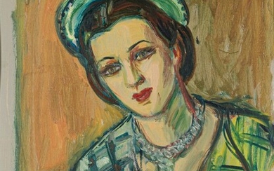 ANAHIT, XXe siècle Jeune femme au chapeau,... - Lot 61 - Art-Valorem