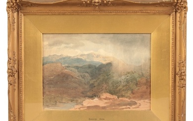 ATTRIBUTED TO DAVID COX II (1809-1885) A mountainous landsca...