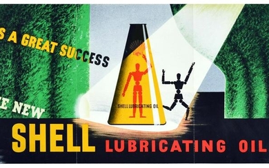 Advertising Poster Shell Lubricating Oils Art Deco