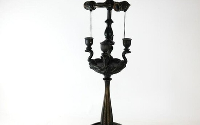 Aesthetic-Style Patinated Bronze Table Lamp