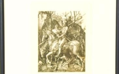 Albrecht Durer Engraving Knight Death & the Devil