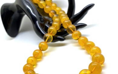 Amber beads necklace - Amber - Succinite