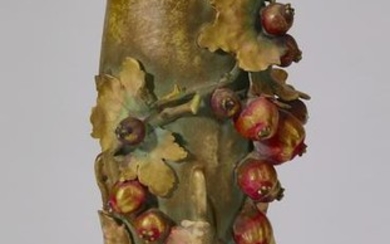 Amphora pottery pomegranate vase, ca 1920