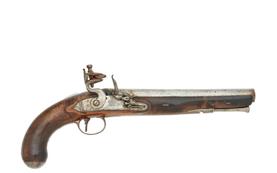 An 18-Bore Flintlock Officer's Pistol Early 19th Century