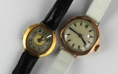 An 18ct gold cased lady's wristwatch