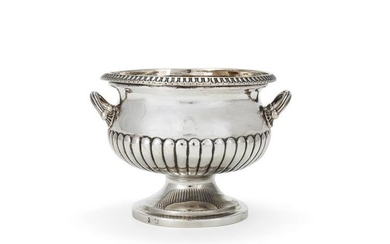 An Indian colonial silver pedestal bowl by George Gordon