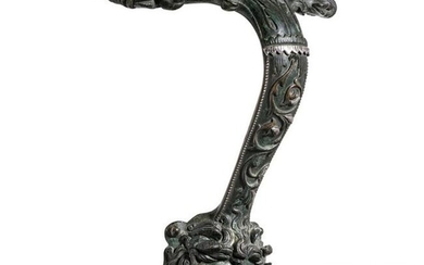 An Italian Renaissance bronze handle in antique style
